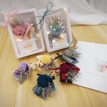 香氛索拉小花束禮盒/畢業禮物/永生花/交換禮物/乾燥花束/金莎