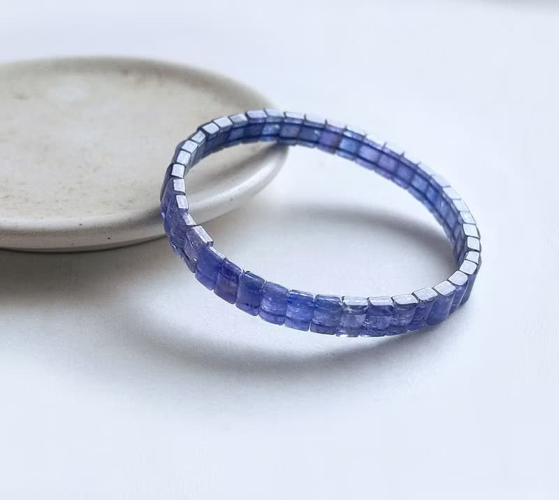 寶石系 天然礦石 坦桑石 手排