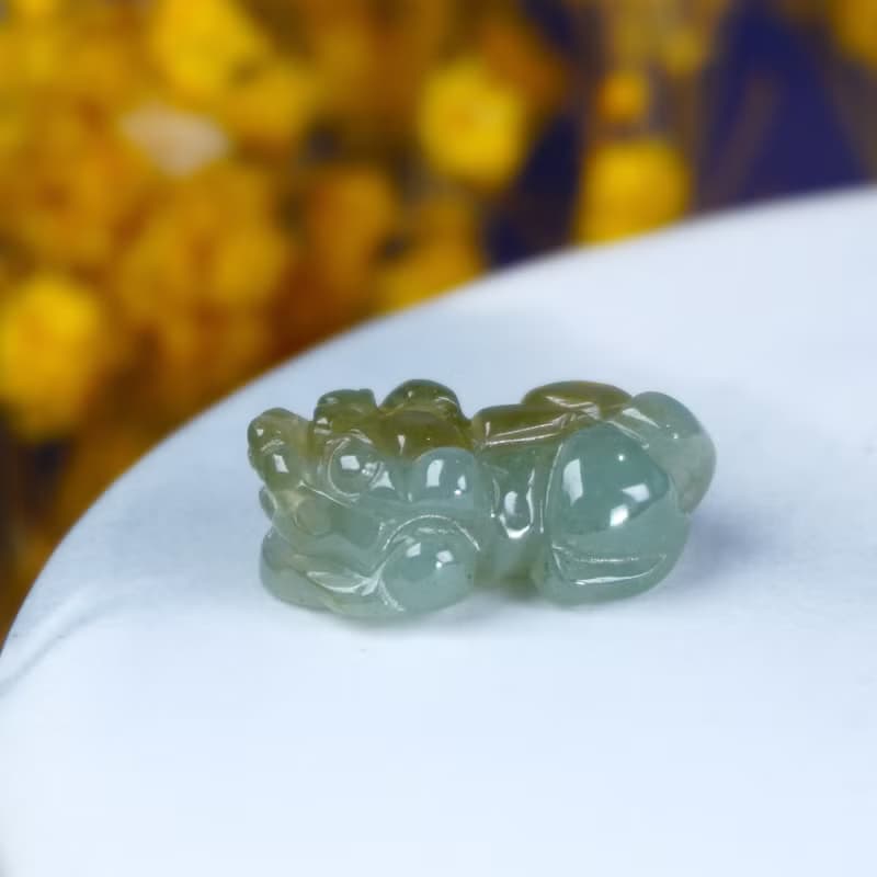 【招財神獸】冰雙彩翡翠招財貔貅 | 天然A貨翡翠 | 送禮