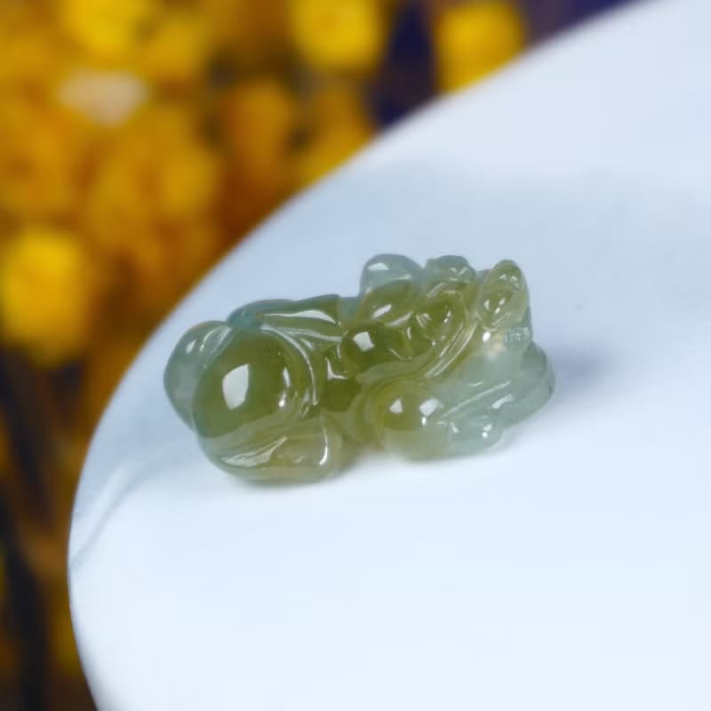 【招財神獸】冰雙彩翡翠招財貔貅 | 天然A貨翡翠 | 送禮