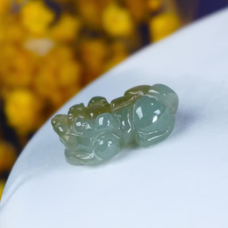 【招財神獸】冰雙彩翡翠招財貔貅 | 天然A貨翡翠 | 送禮