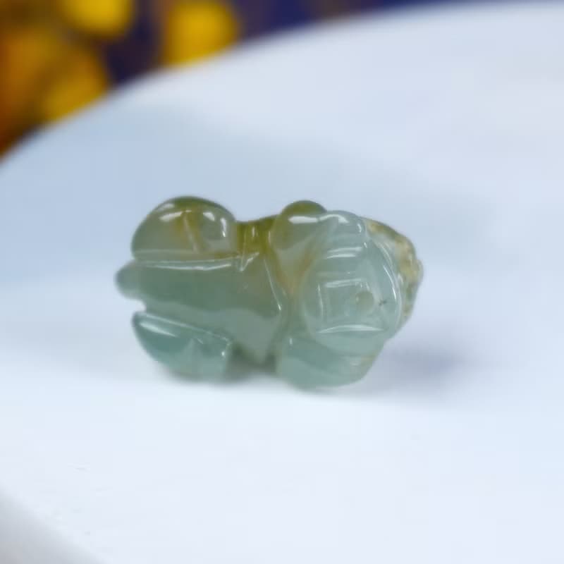 【招財神獸】冰雙彩翡翠招財貔貅 | 天然A貨翡翠 | 送禮
