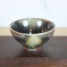 【送禮好物】120ml 天目釉 柴燒茶杯 茶碗 鶯歌名家葉敏祥作品