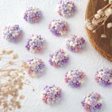 小花のブーケピアス/イヤリング