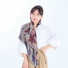 秋葉流光 | 蠶絲羊毛方巾