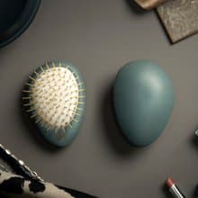 Uffy 無非遠紅外線頭皮按摩梳 山毛櫸深海藍 金針