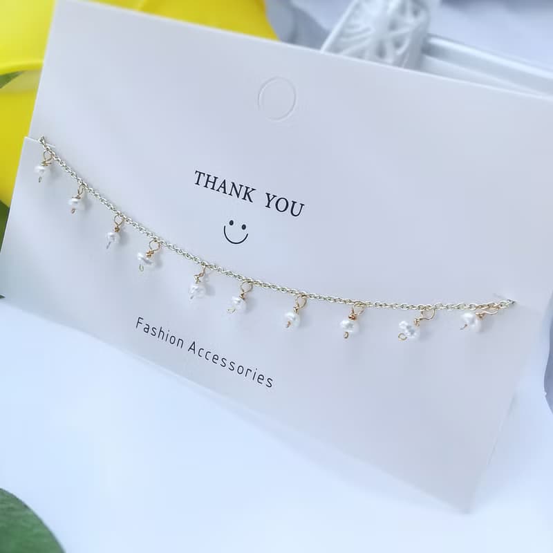 14Kgf / 925純銀天然珍珠米粒手鍊