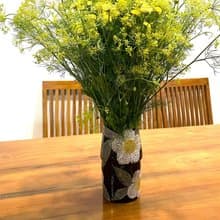 花。紋陶製造型花瓶(售完再製款)_陶製花器花皿