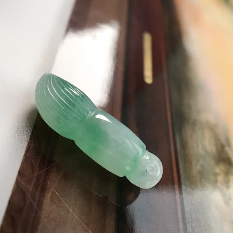 【願‧學業進步】冰飄陽綠翡翠文昌筆 | 天然緬甸A貨翡翠 | 送禮