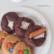 美式軟餅乾-經典巧克力 m&m巧克力 伯爵口味