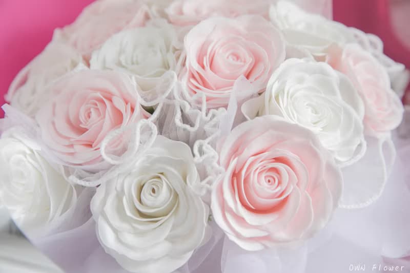 粉玫瑰花束/香皂花花束/生日花束/情人節花束/告白花束/女友花束