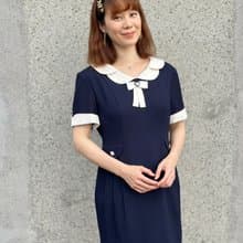 經典黑白小香風短洋
