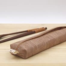 【紙布家】紙線編織 大餐具袋 淺棕色