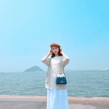 自家製富士山甚吉袋 - 深藍色 S Size  【 情人節 生日 】