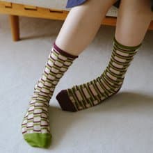 ビッツ ボーダー・ bits_border / organic cotton  /socks