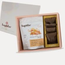【hapidae 茶食禮盒】 龍眼72%黑巧克力+舒壓午安茶