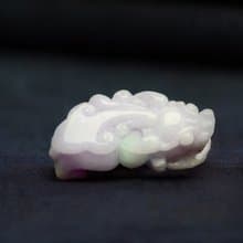 【招財神獸】紫羅蘭飄綠翡翠貔貅 | 天然緬甸玉翡翠A貨 | 送禮