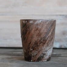 小陪 黑白刷紋- 生活食器  陶器  陶杯 咖啡杯 情人節