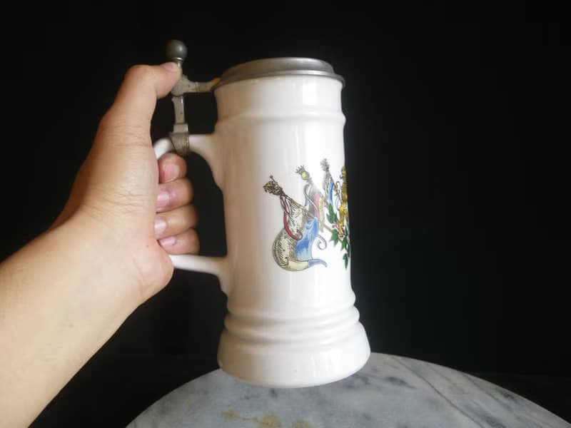 【老時光 OLD-TIME】早期1994年歐洲陶瓷啤酒杯