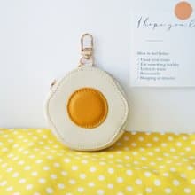 荷包蛋皮革造型零錢包 | 掛飾