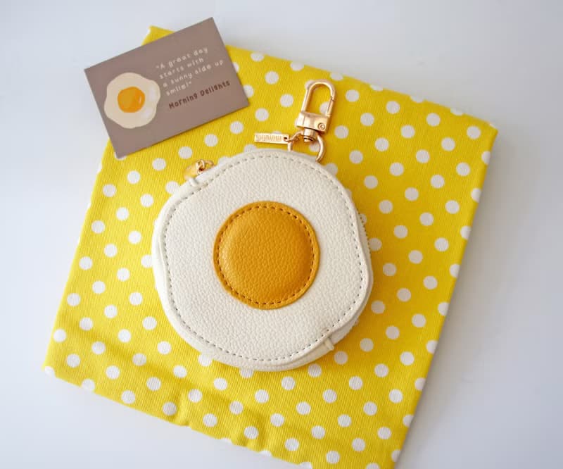 荷包蛋皮革造型零錢包 | 掛飾
