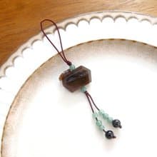 吊飾 牛轉乾坤 木化玉+東菱玉+黑瑪瑙/扭轉乾坤好運來/