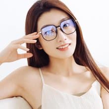 夜鶯的郊野初啼│風雅感墨金黑TR90輕量光學方框UV400濾藍光眼鏡