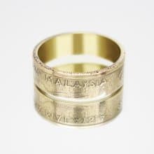 Malaysia Coin Ring 1 ringgit 1989-1993 coin rings for men coin rings for women