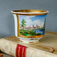梅澤堡 (Merseburg) 風景杯 - 西洋古董