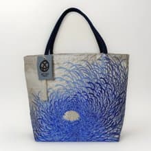 獨一無二真絲和服袋帶托特包, 日本手工刺繡升級改造包, 和風藝術