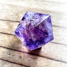 爆彩。三角切面 水晶球  擺件 一圖一物 貴人  l 紫水晶 紫晶球 l