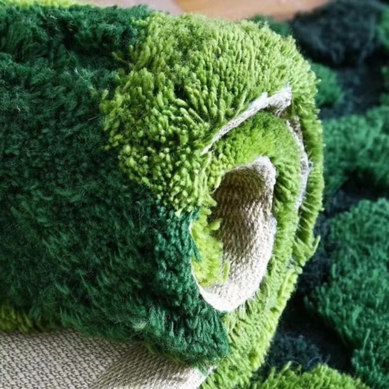 北歐風 手作 紐西蘭羊毛地毯 森林苔蘚 客廳臥室 床邊墊 家居裝飾