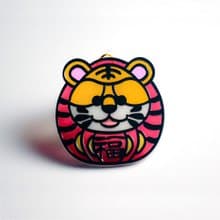 動物達摩 (虎) 掛飾 l 蛇年 福貼 揮春 春聯 招財貓 招福貓