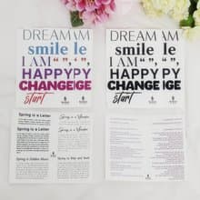 Spring Series - large word long lettering 4MIX PET (philip's store)