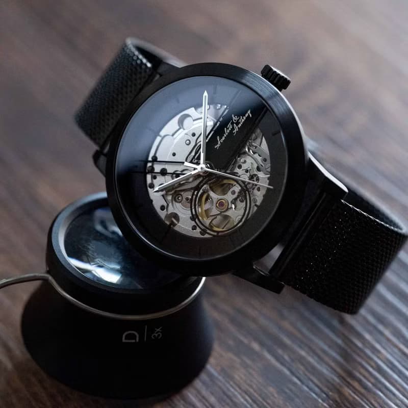 EONIQ 個性化機械錶- 情侶及閨蜜禮物. 人手裝篏. 免費刻字 38mm