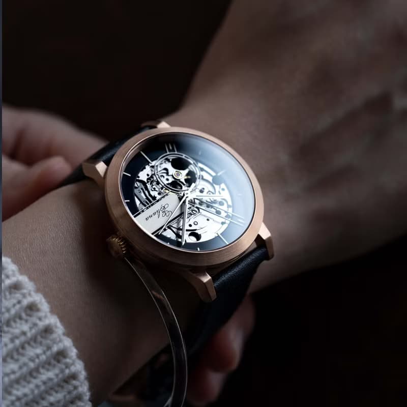 EONIQ 個性化機械錶- 情侶及閨蜜禮物. 人手裝篏. 免費刻字 38mm