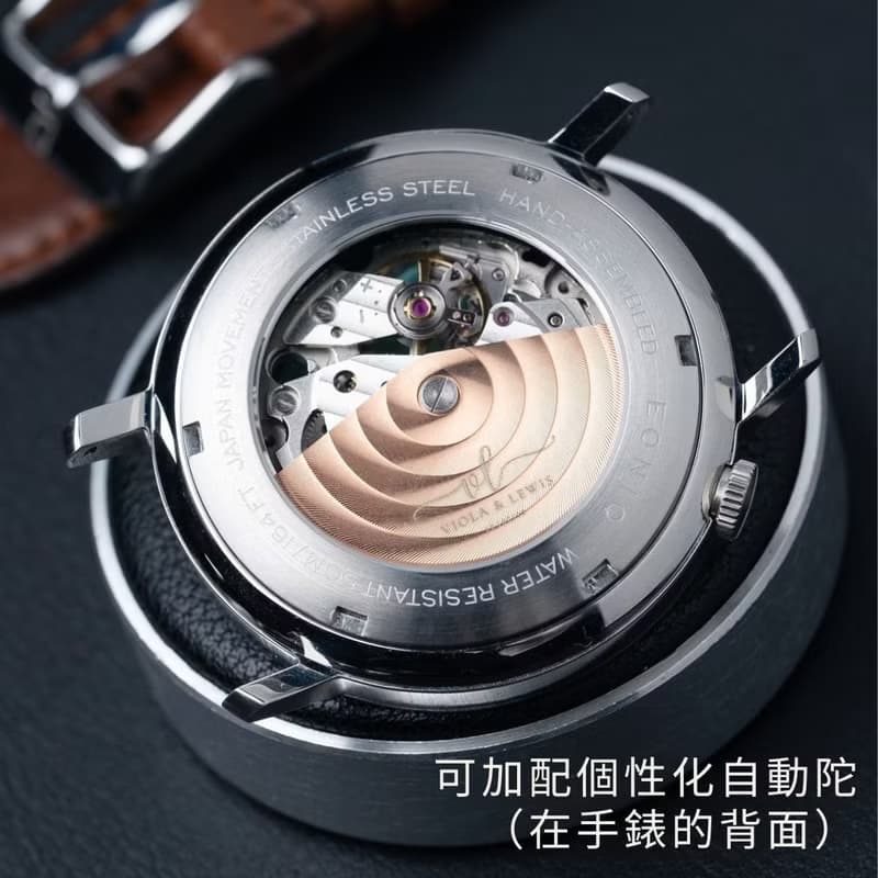 EONIQ 個性化機械錶- 情侶及閨蜜禮物. 人手裝篏. 免費刻字 38mm