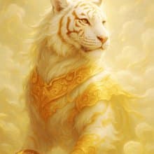 【LAMU】虎抱球。靈魂的守護者。威嚴與財運的契約