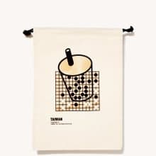 台灣 TAIWAN 行李箱內部收納袋 行李箱  收納袋  帆布袋 珍珠奶茶