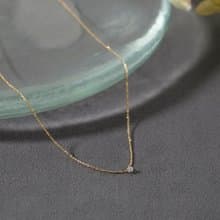 petit zirconia necklace GD ニッケルフリーネックレス スーパーキュービックジルコニア　ゴールド