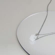 不鏽鋼 原礦造型 母乳結霜項鍊