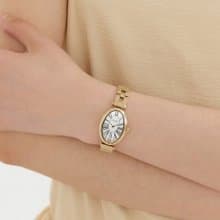 【Ven & Qu】Dome 金白配色手錶 – 21×31 mm 錶殼  不鏽鋼材質