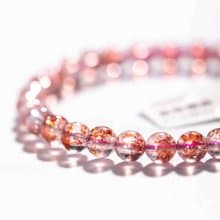 金草莓晶手鏈 | 頂級水晶一物一圖 | 天然水晶手鏈