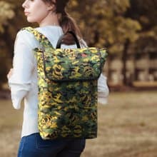 電腦包 筆電包 大容量 /  防潑水 / 緹花 輕旅行後背包 迷彩青蛙