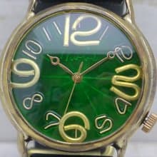 JUM38B GR  J.S.B.2   カラーダイアルGR(グリーン) JUMBO Brass 手作り腕時計