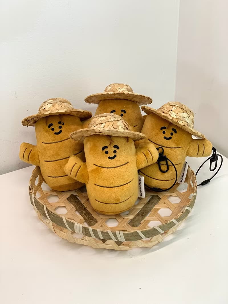 雨過山原創精品生薑毛絨掛件可愛防禿鑰匙扣搞怪背包掛飾玩偶禮物