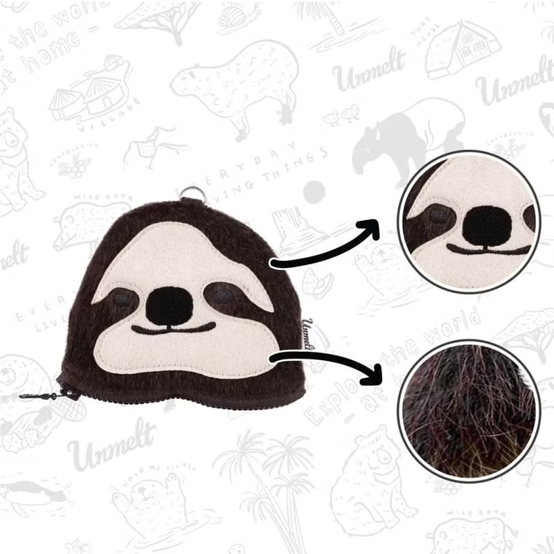 樹懶造型 鑰匙卡片收納包/零錢包