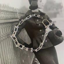 U-Shape Link Gradation Size Chain Adjustable Silver Bracelet
