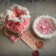 Knitting 生命之花束口袋 - 粉紅泡泡 - 情人節限定