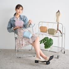 PA-SHELL真皮貝殼鍊條包-多色任選